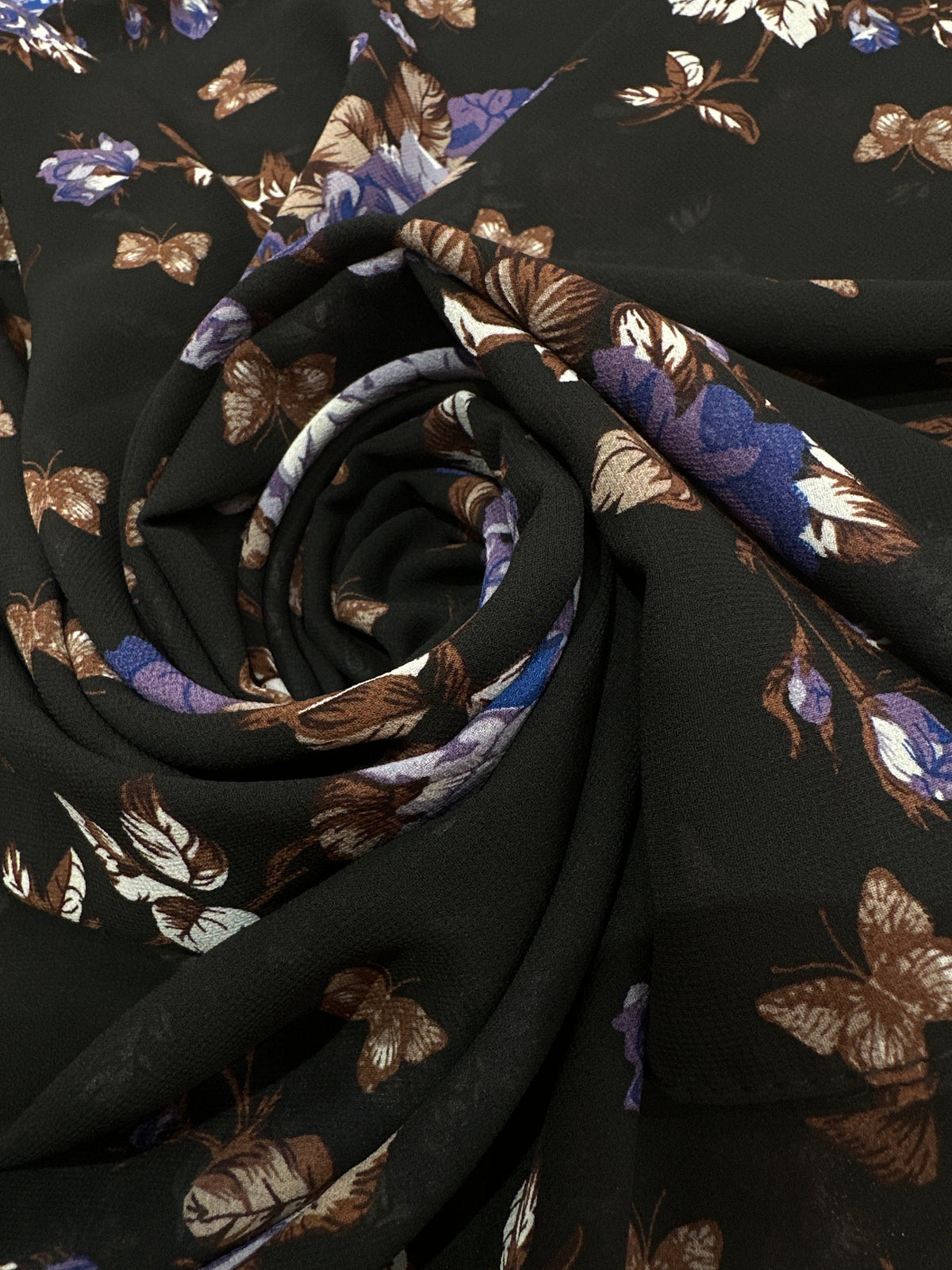 Regal Blooms - Chiffon Printed Hijab