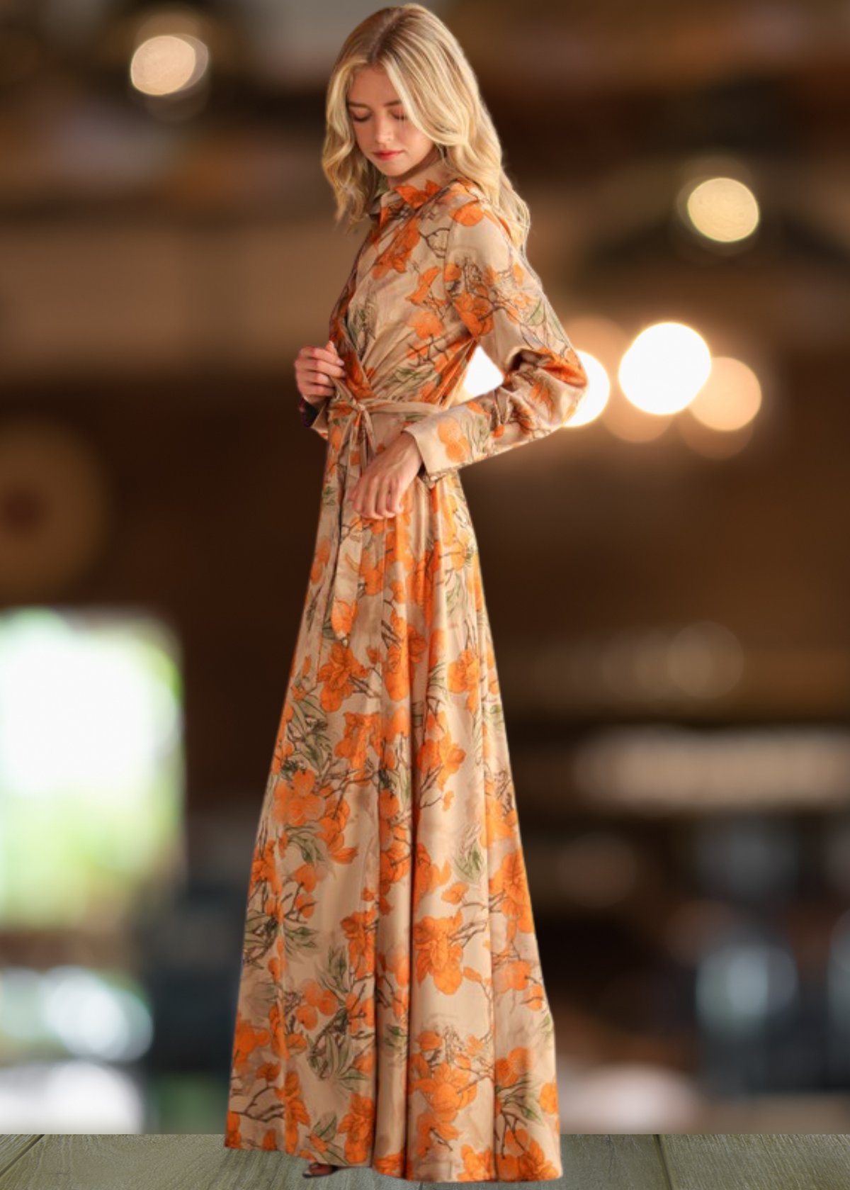 Riviera Breeze Wrap Dress - Blossom Harvest