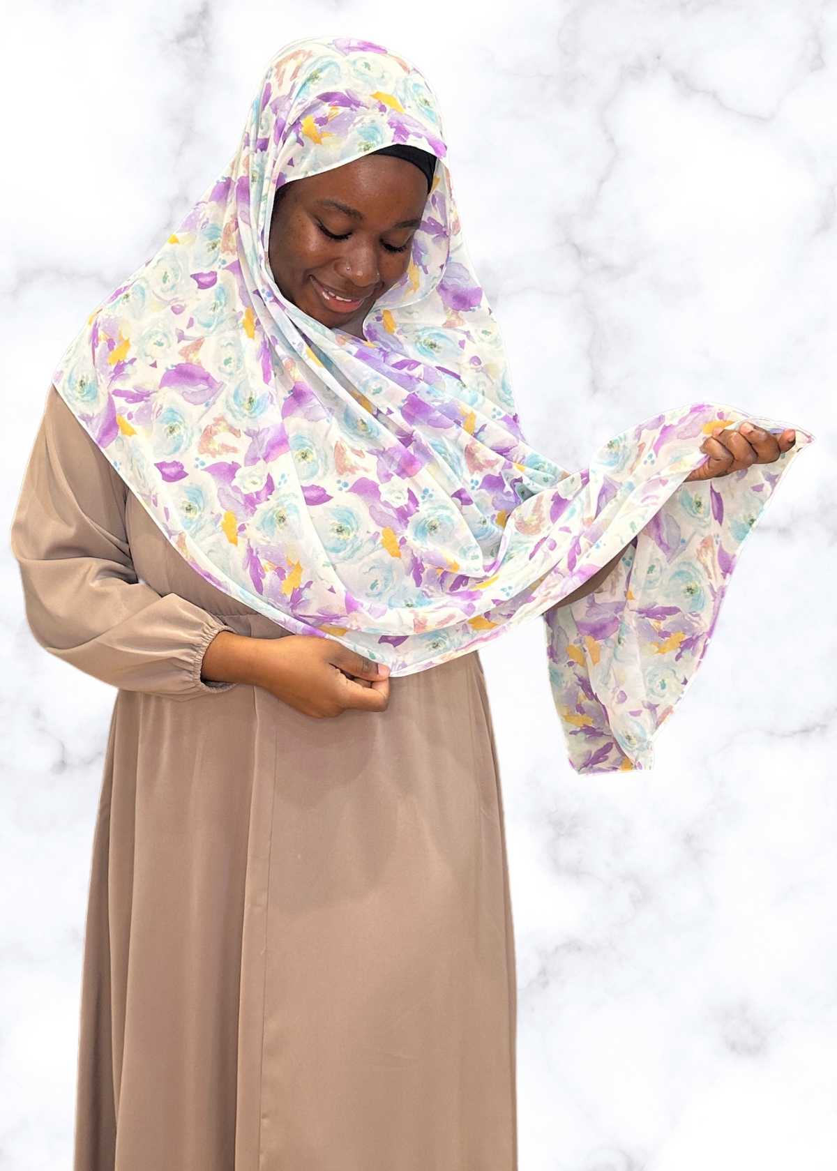 Perfect Bouquet - Chiffon Printed Hijab