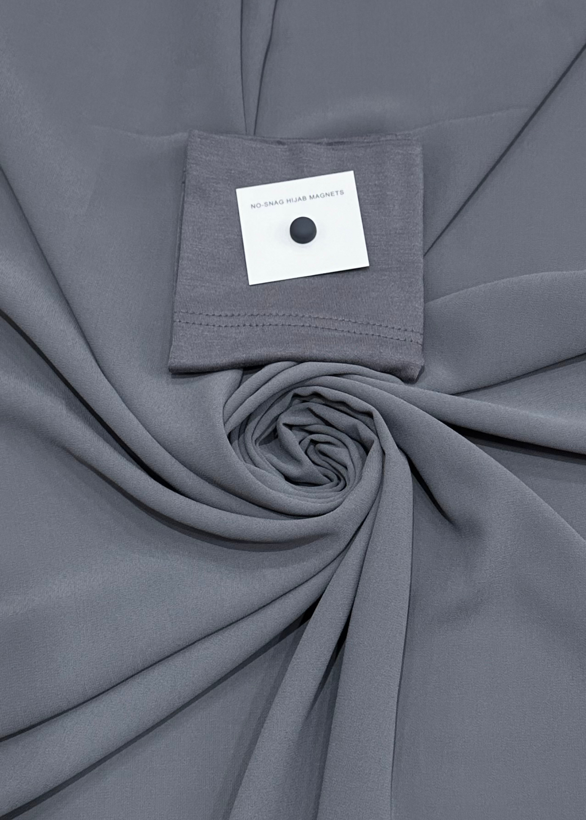 Fossil Grey - Matching Chiffon Hijab Set Deluxe