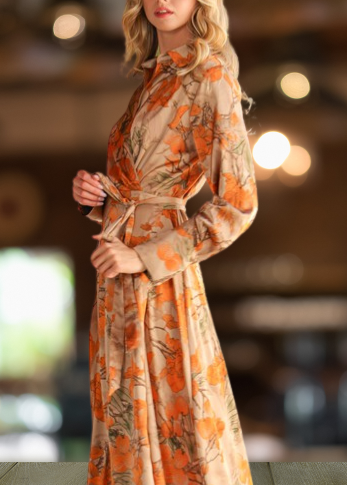 Riviera Breeze Wrap Dress - Blossom Harvest