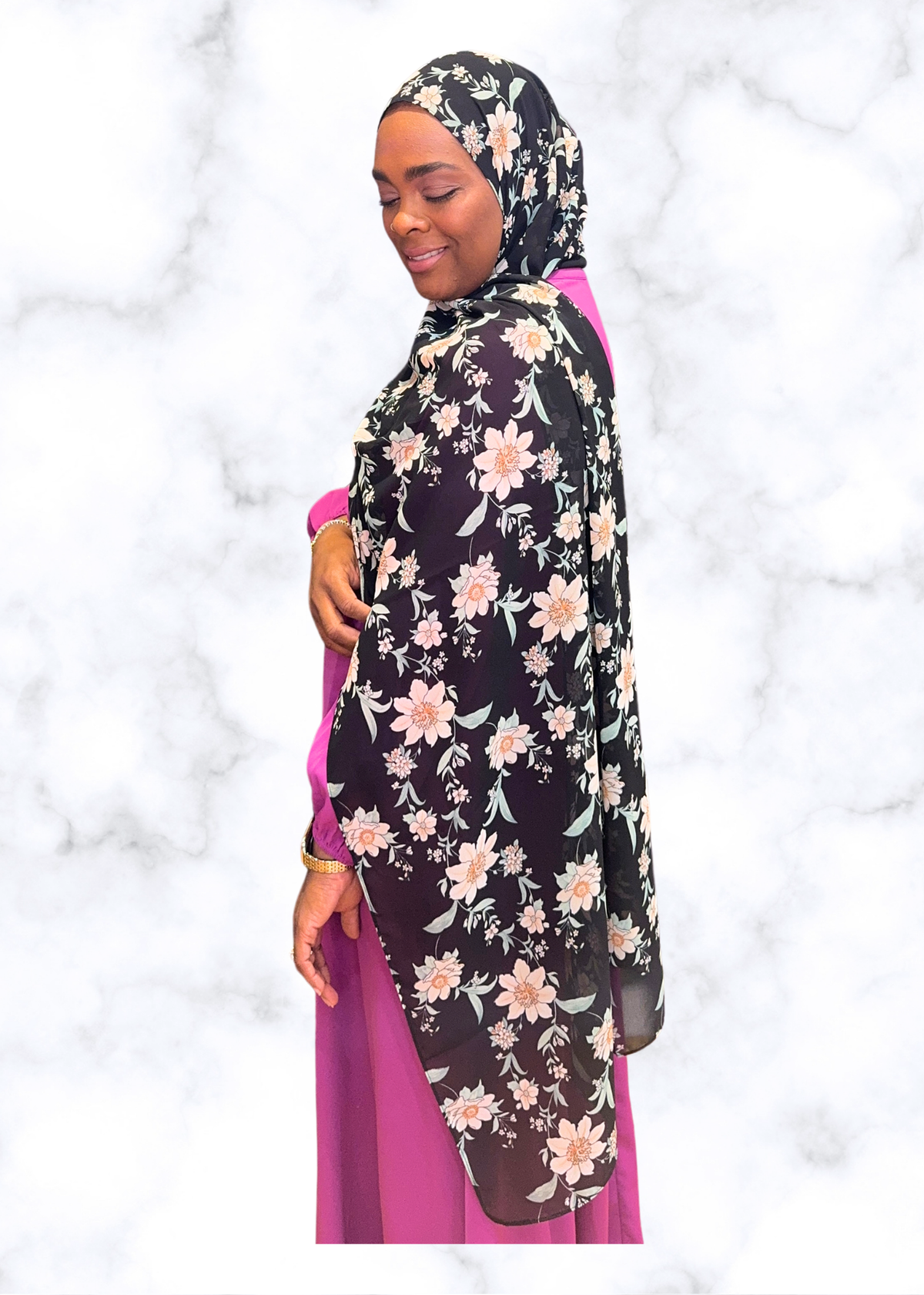 Daffodil Dreams - Chiffon Printed Hijab