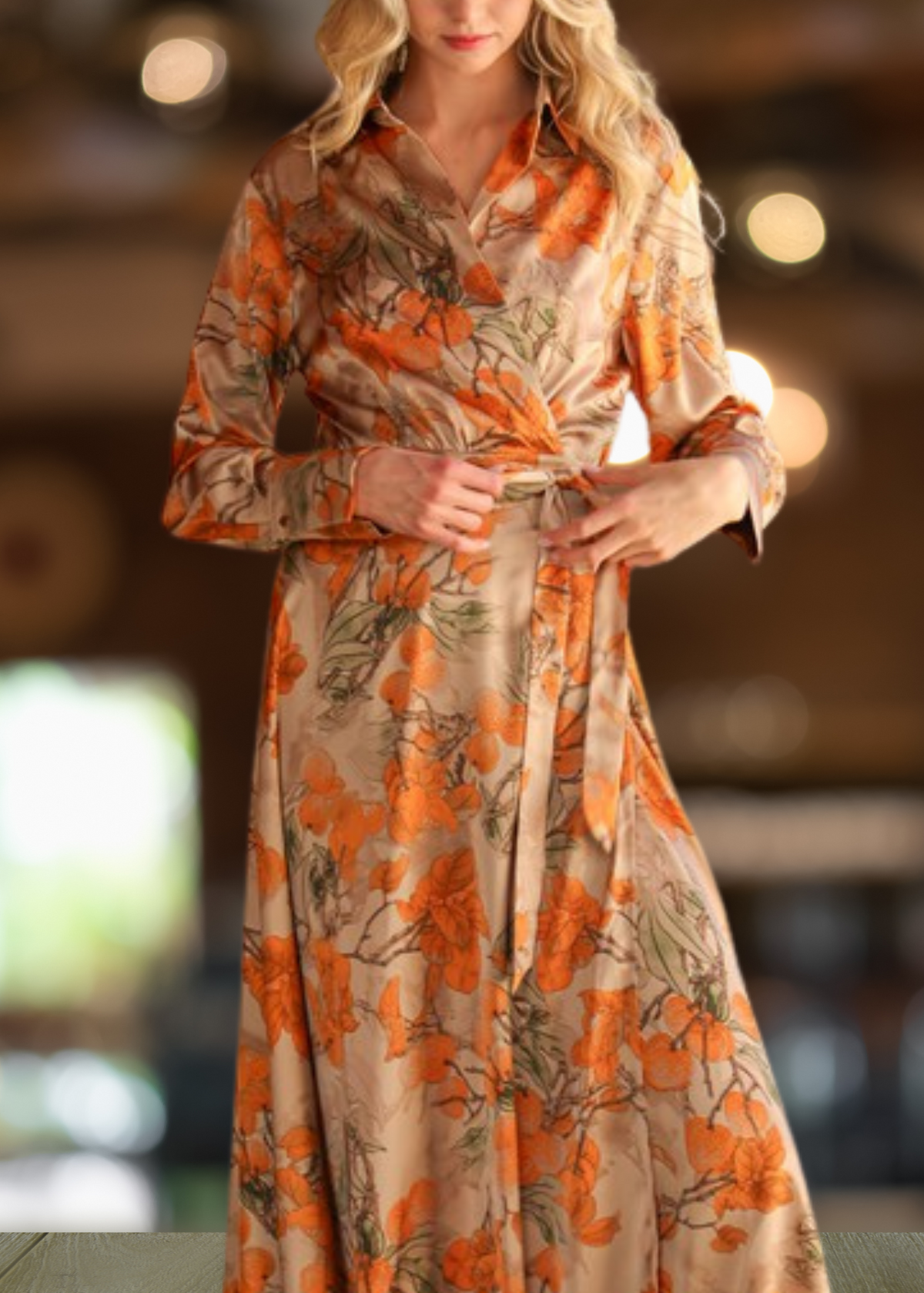 Riviera Breeze Wrap Dress - Blossom Harvest