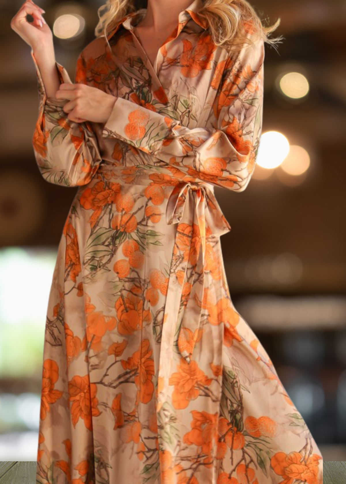 Riviera Breeze Wrap Dress - Blossom Harvest