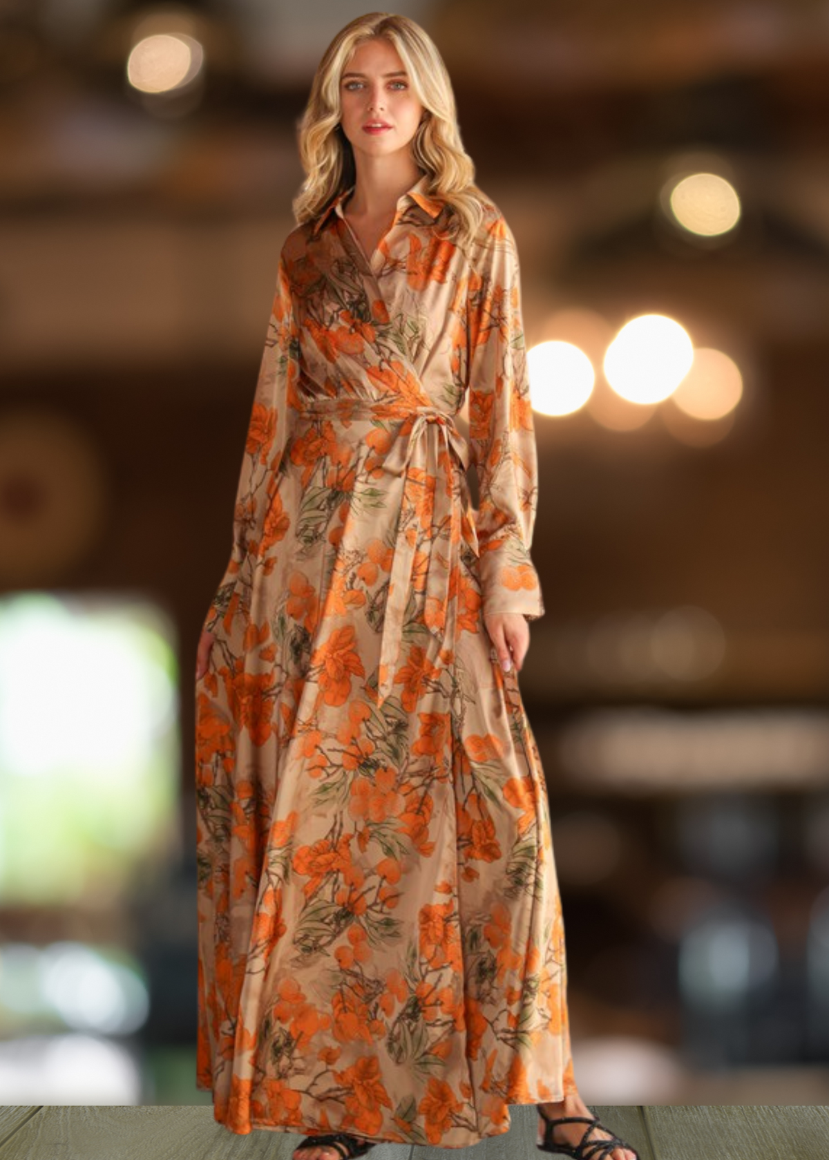 Riviera Breeze Wrap Dress - Blossom Harvest