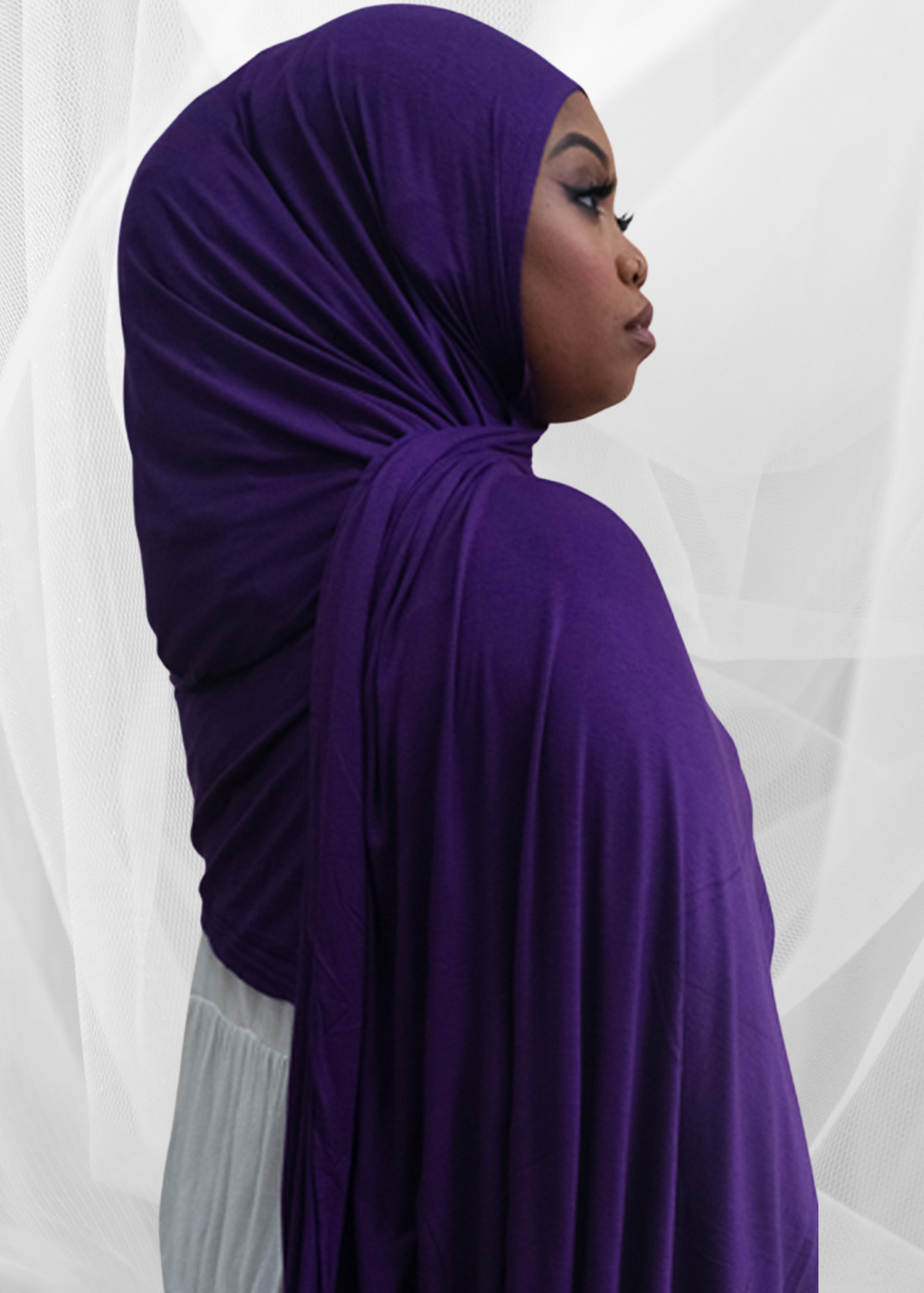 Violet - XL Jersey Knit Hijab