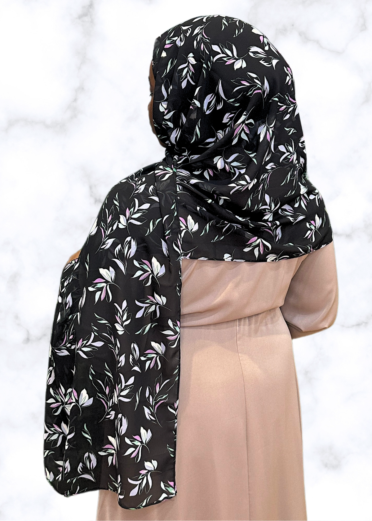 Winter Solstice - Chiffon Printed Hijab