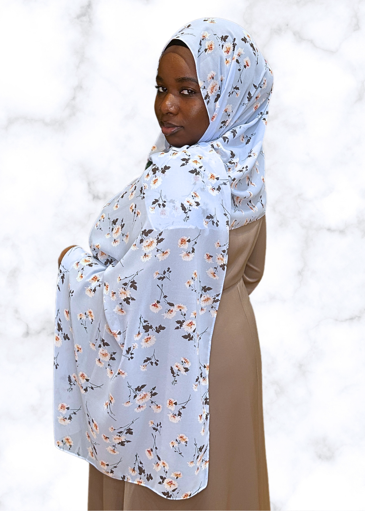 Glass Slipper - Chiffon Printed Hijab