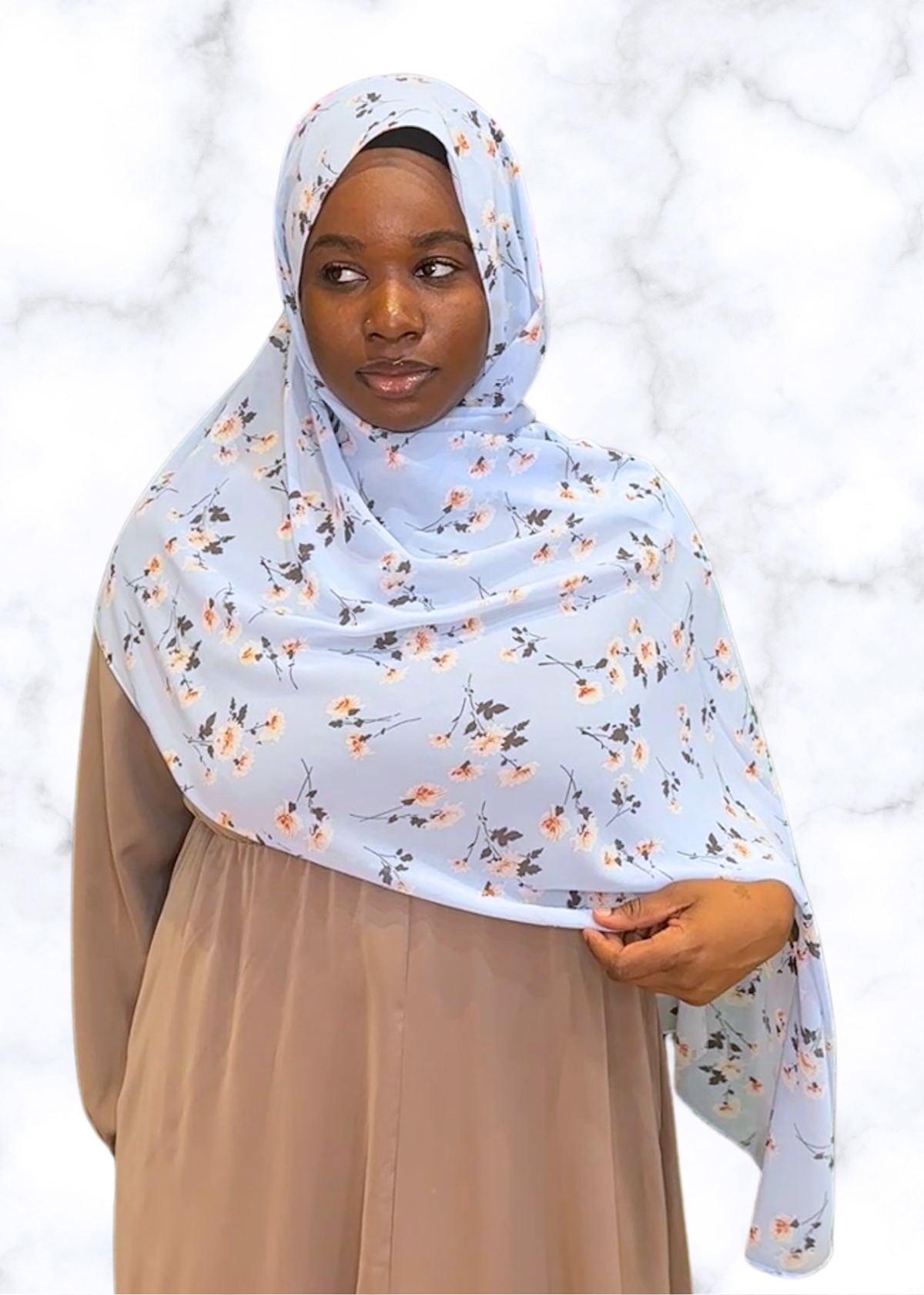 Glass Slipper - Chiffon Printed Hijab