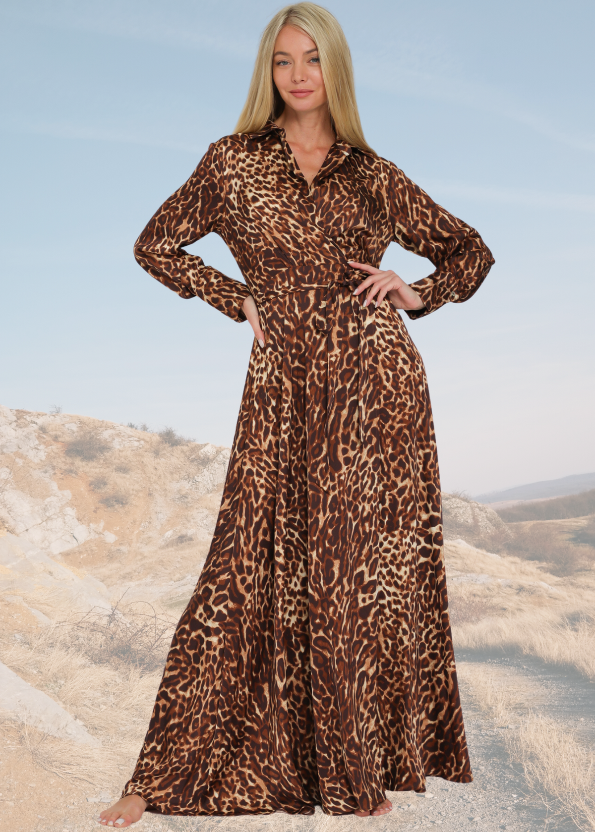 Leopard - Riviera Breeze Wrap Dress