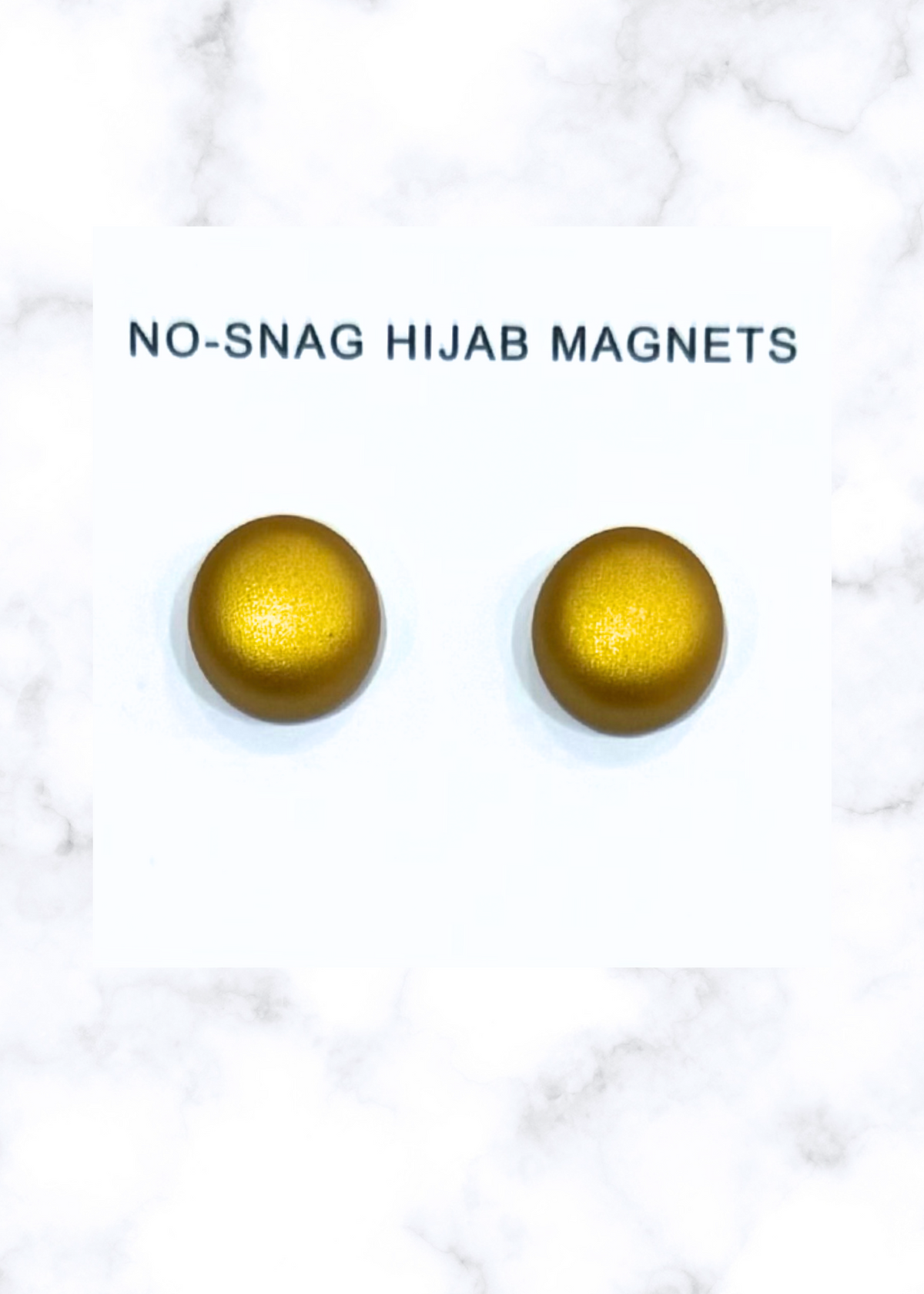 Hijab Magnets - Matte Gold