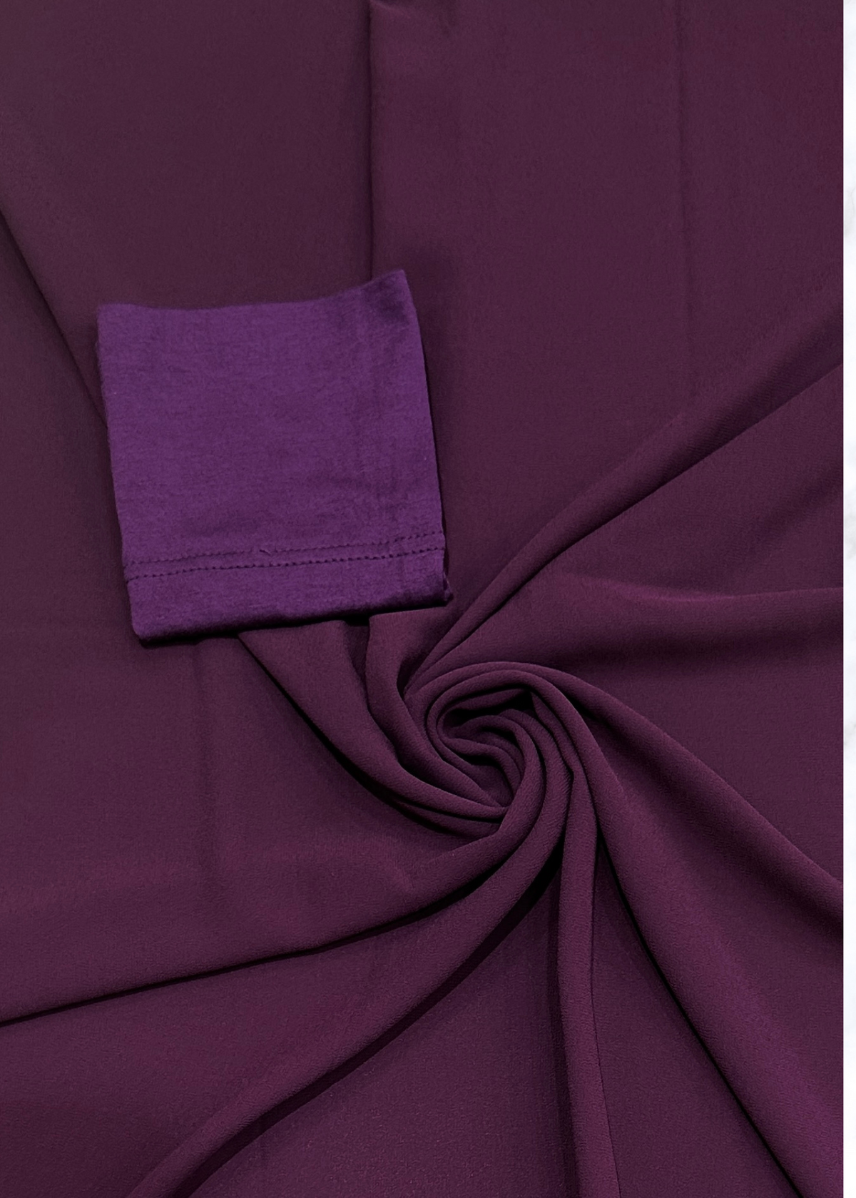 Plum - Matching Chiffon Hijab Set