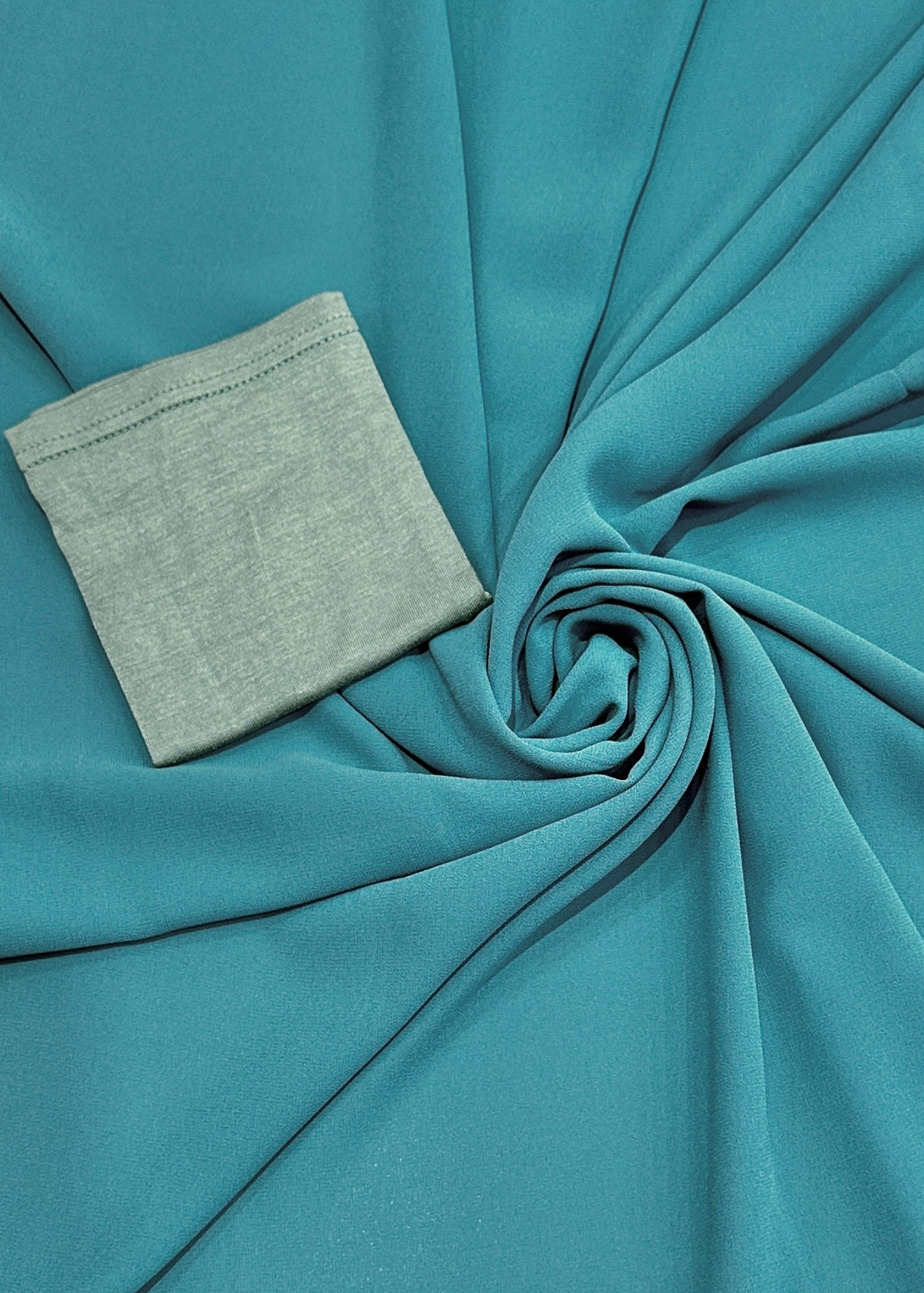 Cyan - Matching Chiffon Hijab Set