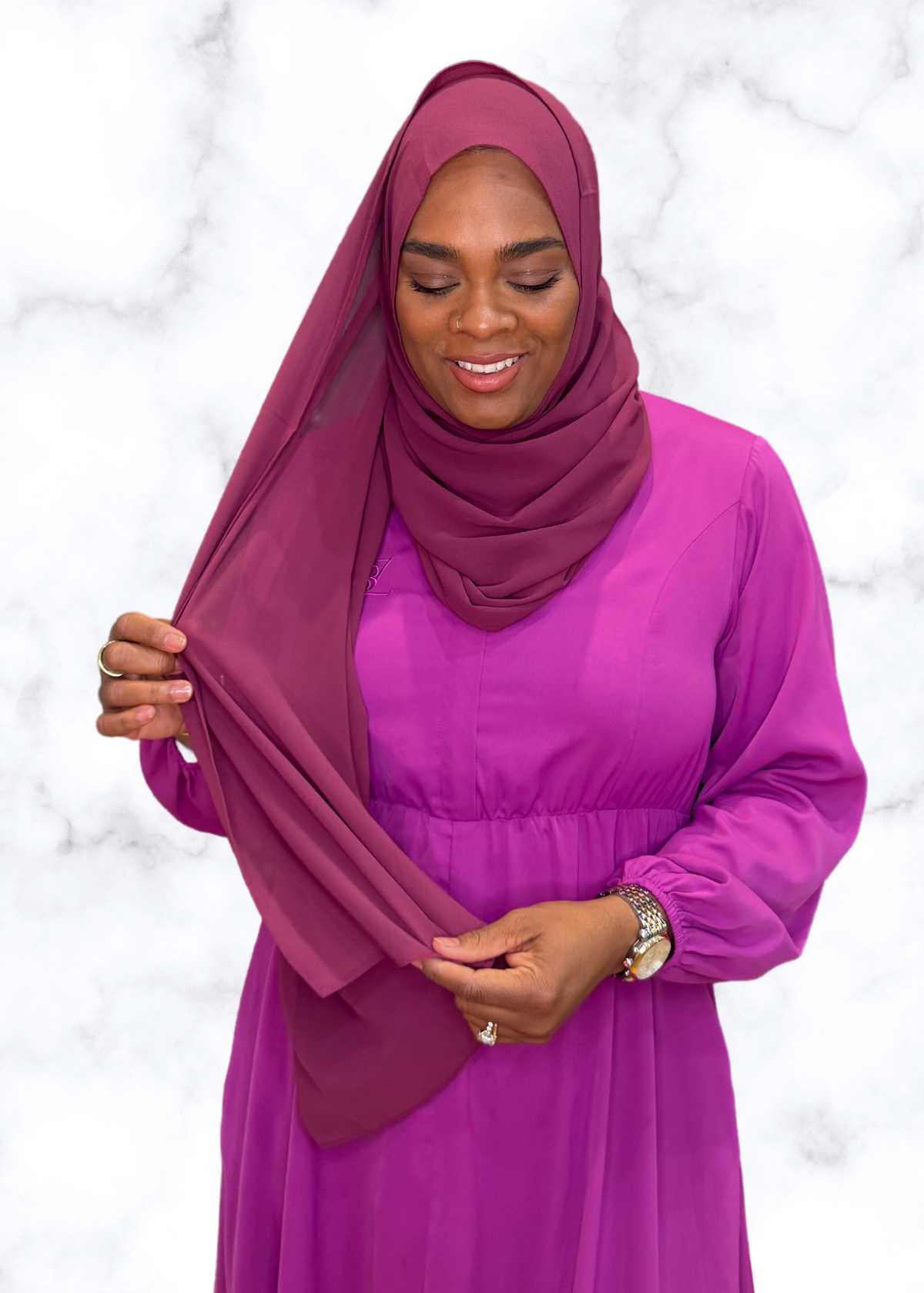 Mahogany - XL Premium Chiffon Hijab