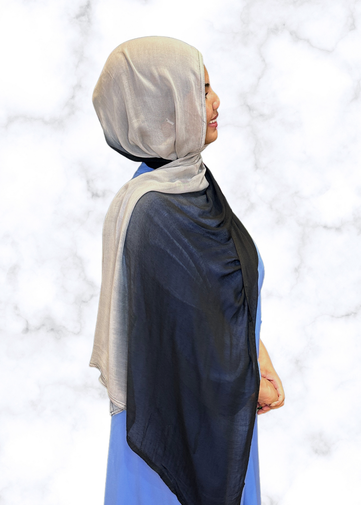 Midnight Ombré- XL Cotton Modal Hijabs