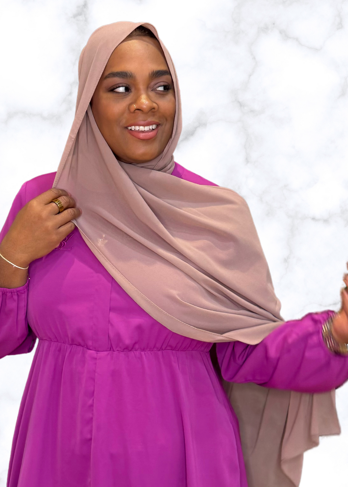 Desert Sand - XL Premium Chiffon Hijab