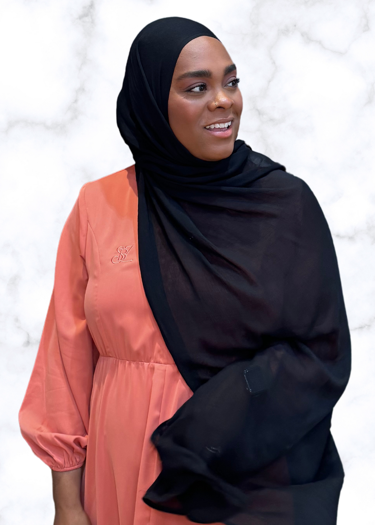 Black - XL Cotton Modal Hijabs