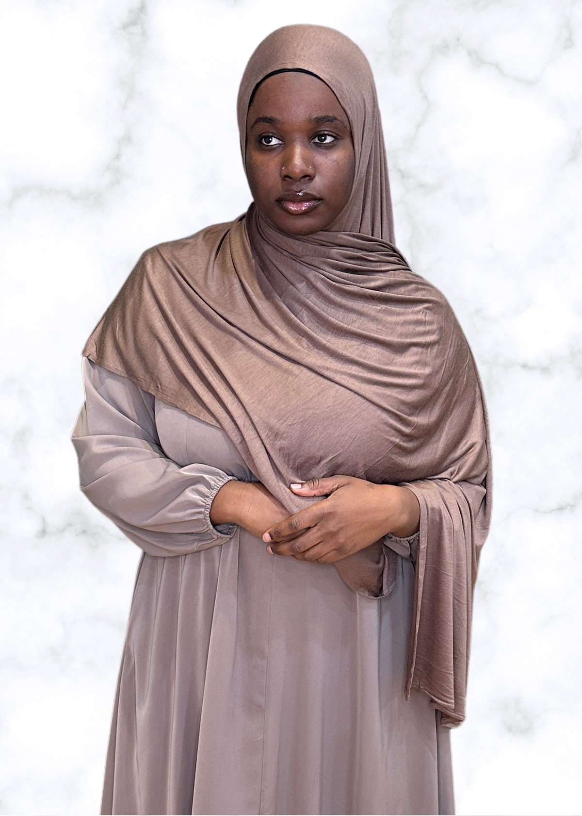 Mocha - XL Jersey Knit Hijab