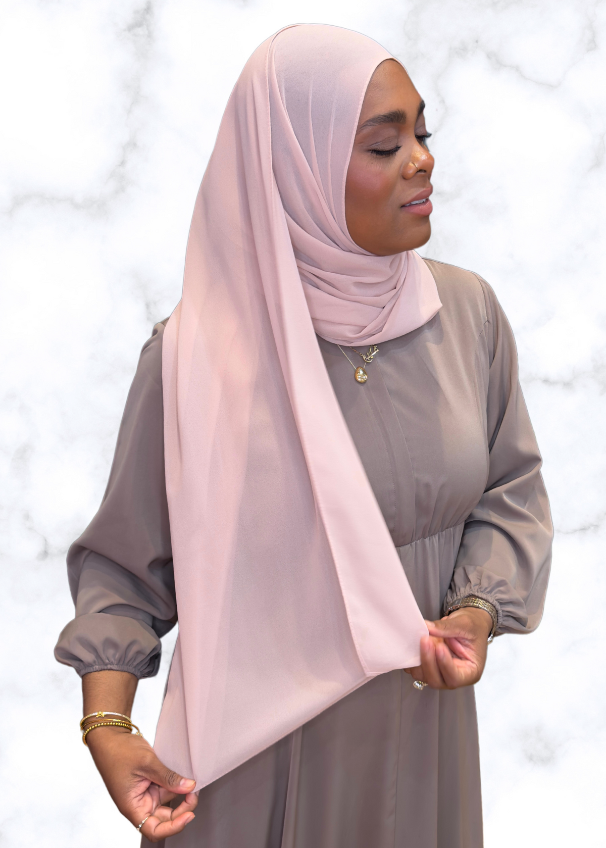 Blush - XL Premium Chiffon Hijab