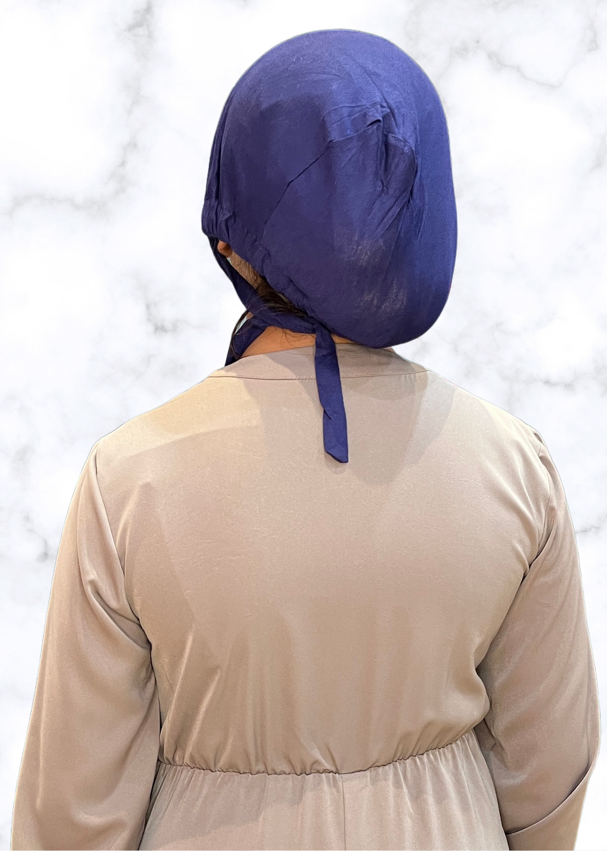 Navy - Bonnet Style Under Cap