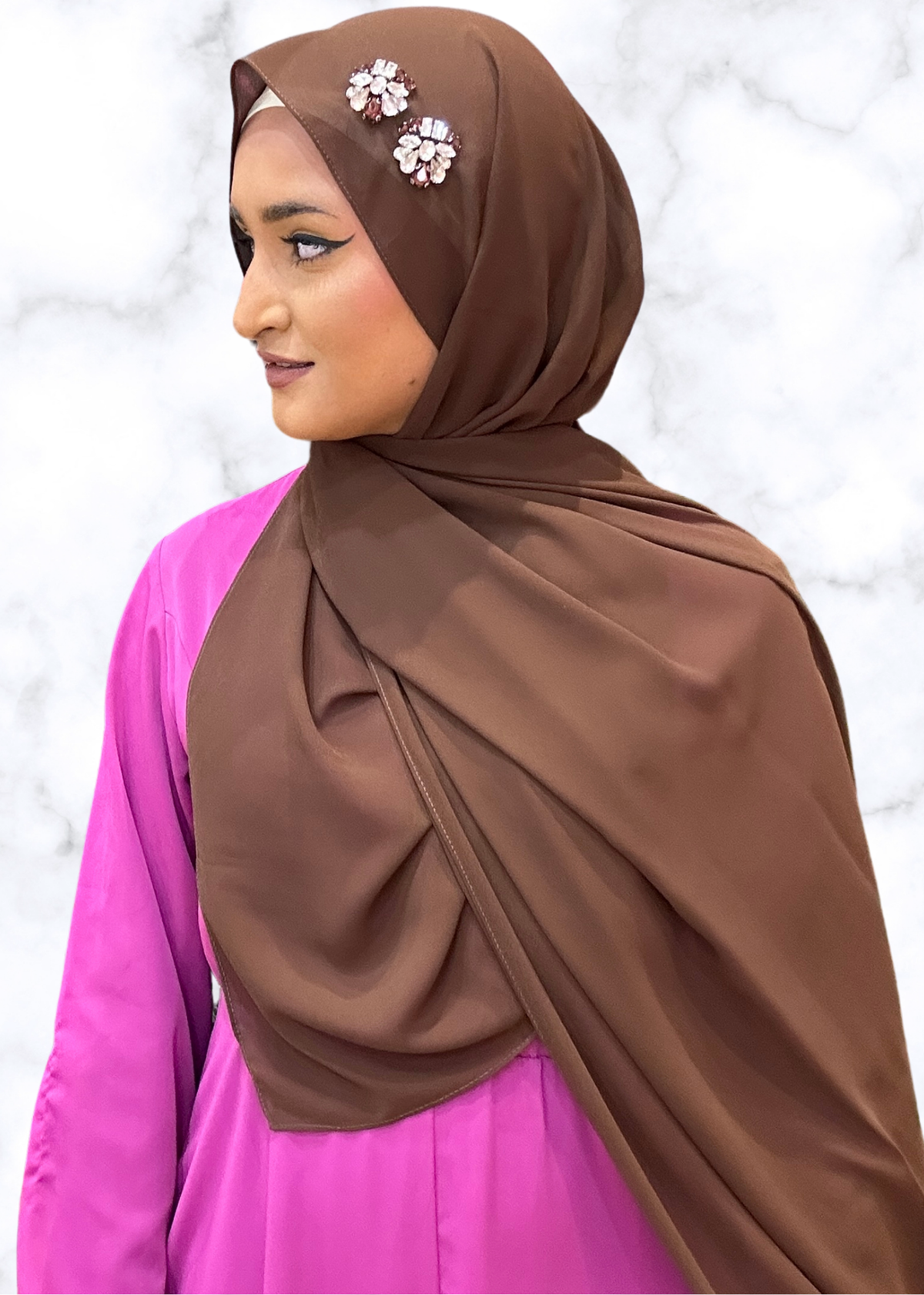 Hickory - Duo Encrusted Hijab