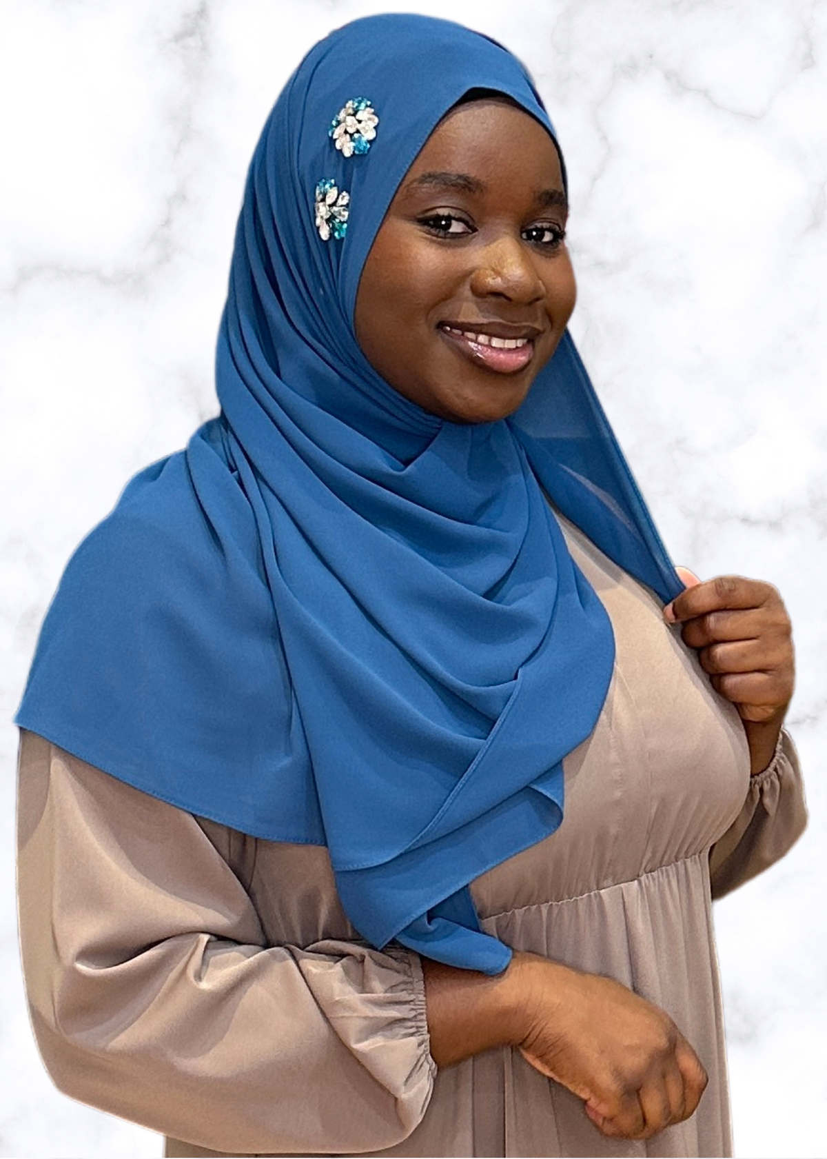 Sapphire - Duo Encrusted Hijab