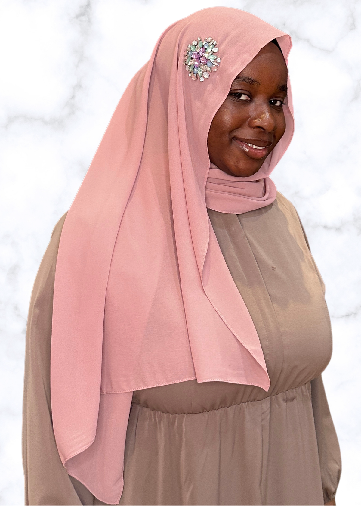 Blush - Sunburst Encrusted Hijab