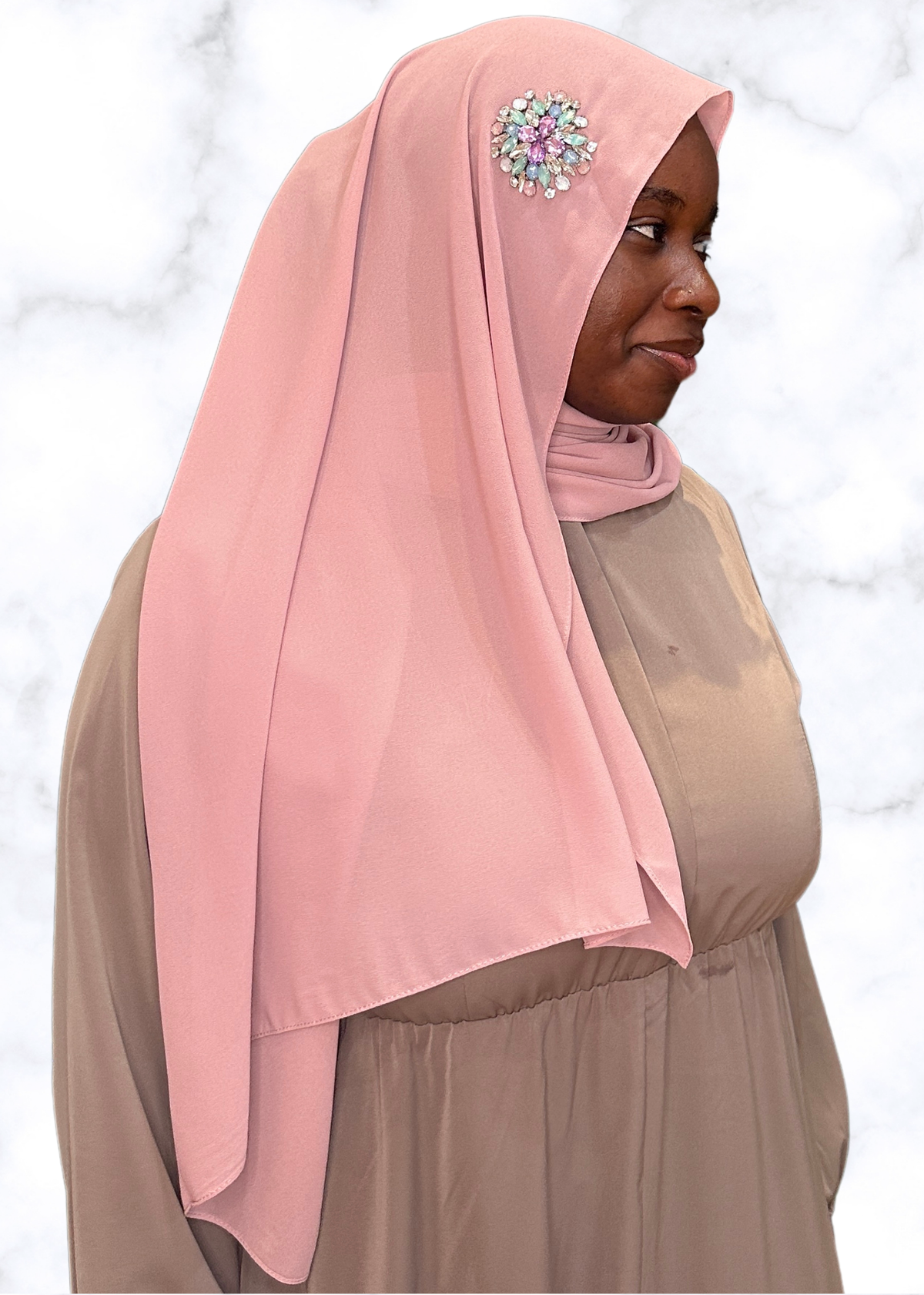 Blush - Sunburst Encrusted Hijab