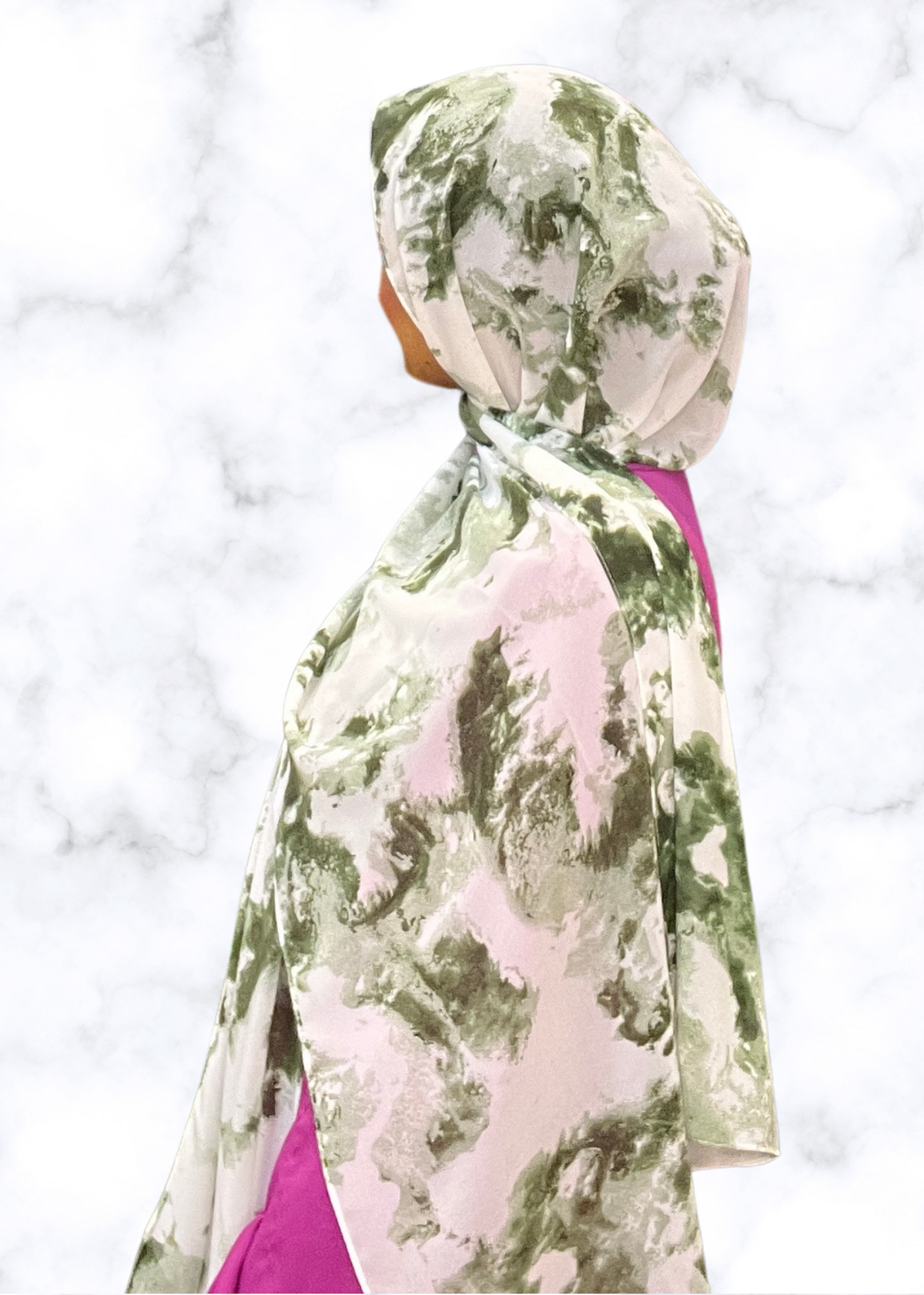 Moss Tie Dye - Chiffon Printed Hijab