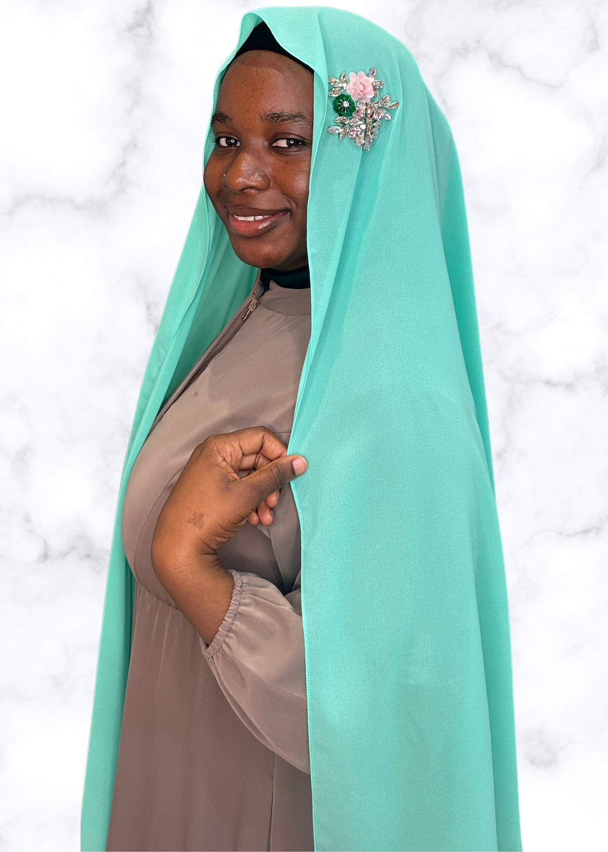 Tiffany- Diamond Encrusted Hijab