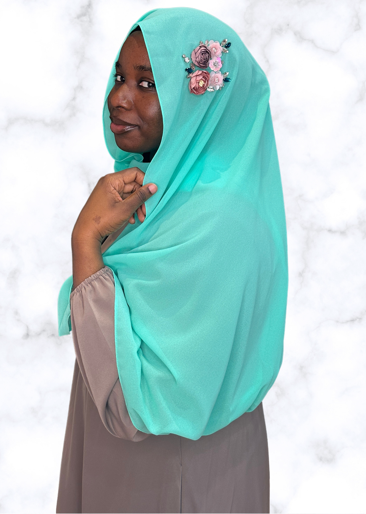 Tiffany- Diamond Encrusted Hijab