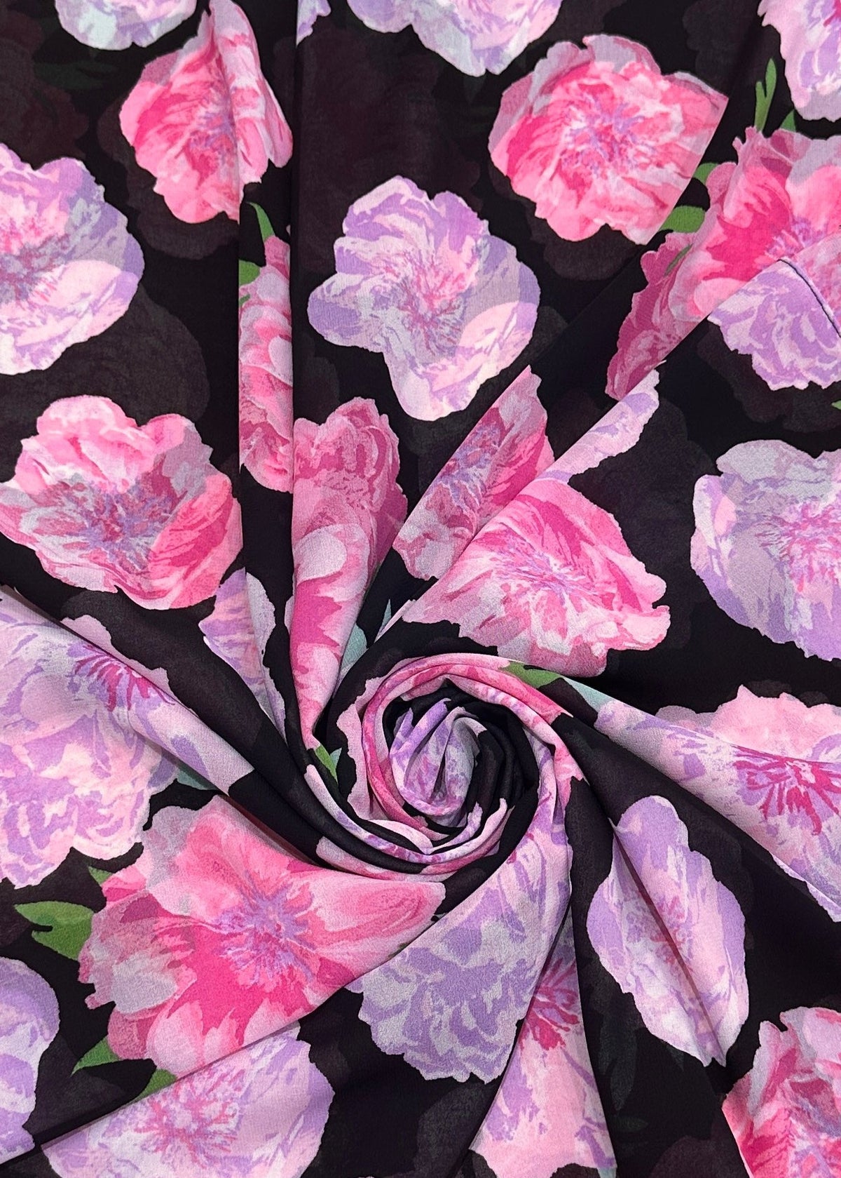 Powerful Peonies - Chiffon Printed Hijab