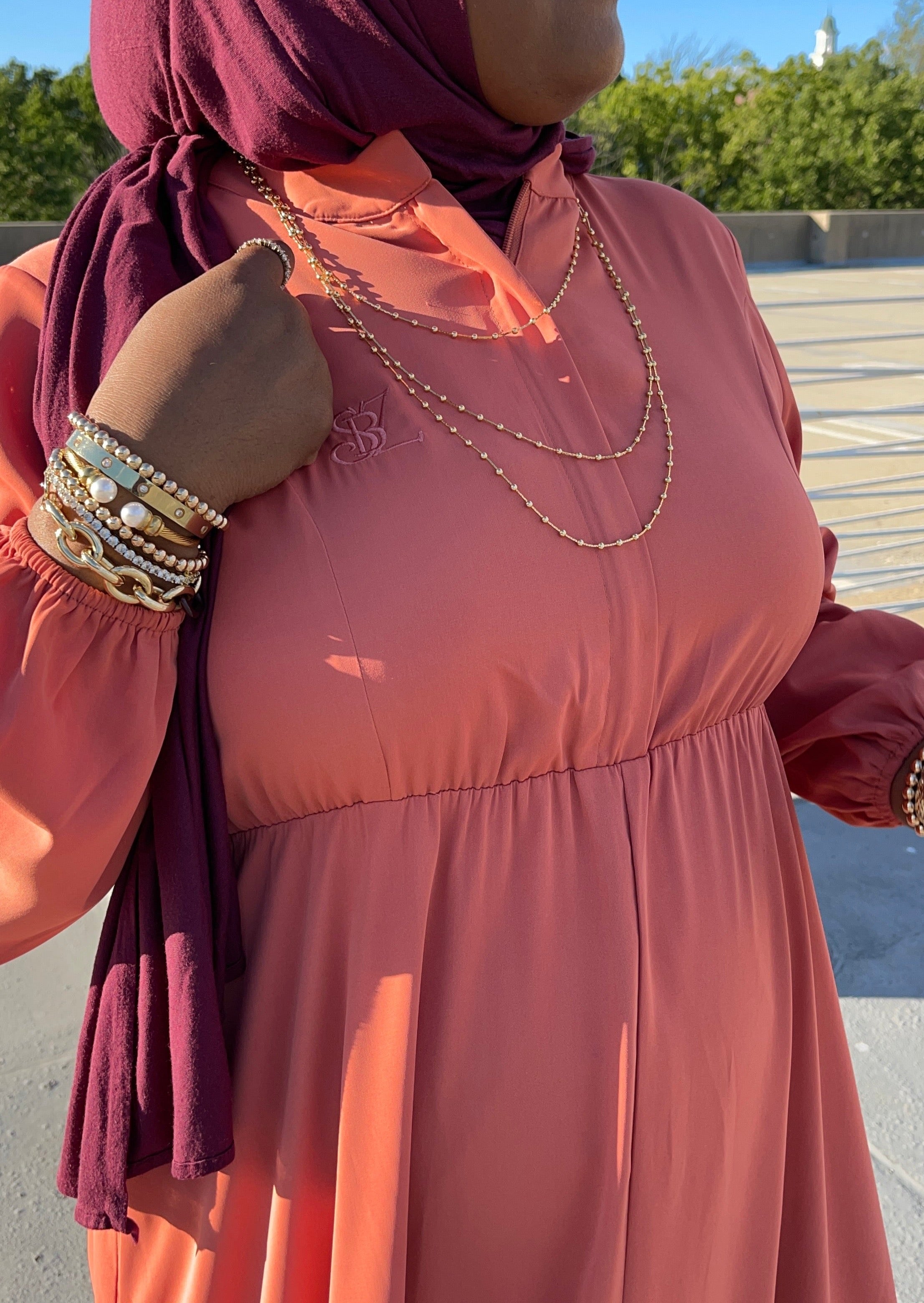 Dark Salmon - Aisha Dress – Styled by Zubaidah