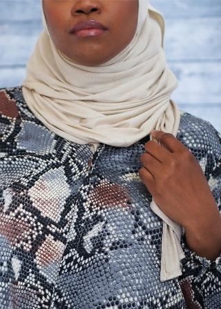 Python Faux Wrap Blouse - Styled by Zubaidah